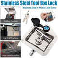 Stainless Steel Toolbox Lock for Car Trailer, Silver