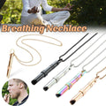 Stainless Steel Tube Pendant Necklace - Rainbow - view 2