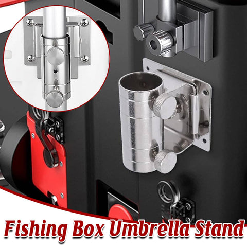 Stainless Steel Umbrella Holder Bracket for Fishing Boxes