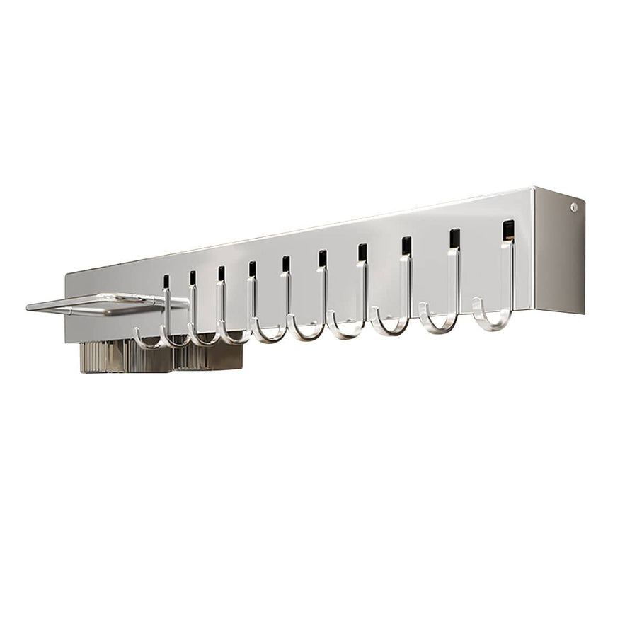 Stainless Steel Wall Mounted Kitchen Knife Rack, Utensil Storage - 60 cm