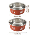 Stainless Steel Wall Mounted Pet Bowl - Blue, 12 cm - view 5