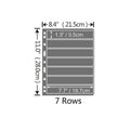 Stamp Album Refill Pages - Black Double-Sided, 7 Strips, 9 Holes, Pack of 10 - view 3