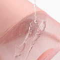 Stand-Up Makeup Brush Holder Cosmetic Bag with Zip - Pink - view 5