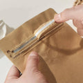 Stand-Up Mylar Foil Pouches with Zip Lock, Pack of 100 - White, 15 x 32 cm - view 5