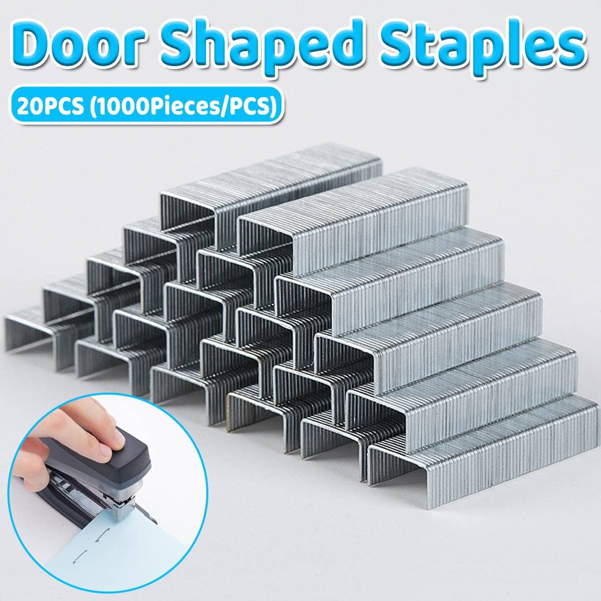 Standard 24/6 Staples Silver Pack of 20 Boxes of 1000 Staples