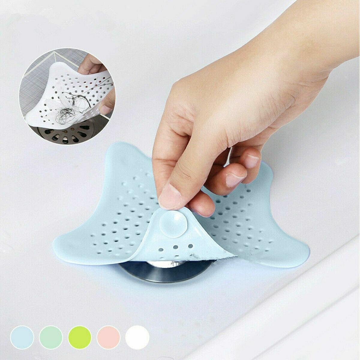Star-Shaped Silicone Drain Hair Catcher - Grey - view 3