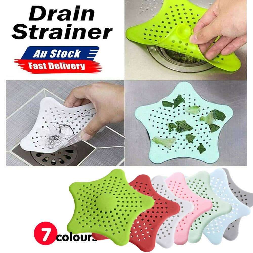 Star-Shaped Silicone Drain Hair Catcher - Red - view 2