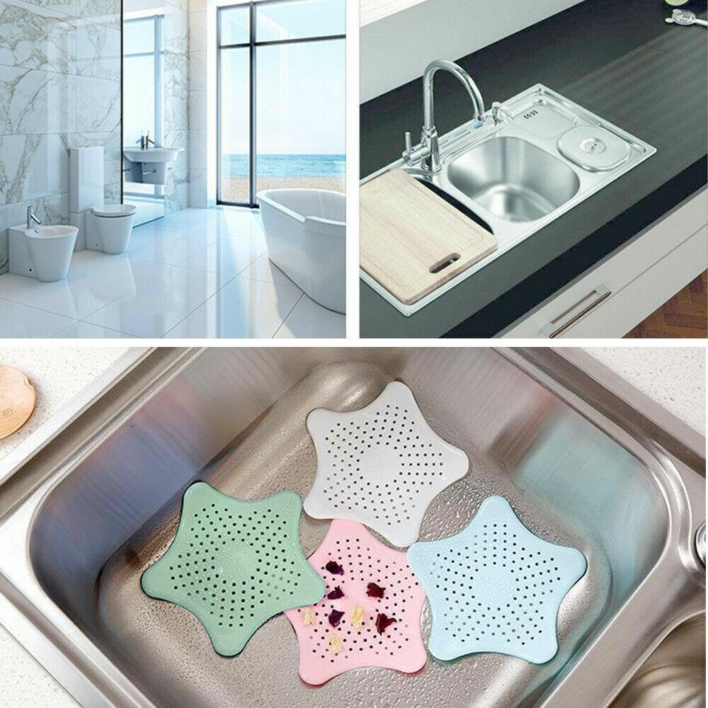 Star-Shaped Silicone Drain Hair Catcher - Red - view 4