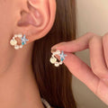Star Shaped Stud Earrings for Women, Elegant Alloy Jewellery - view 4
