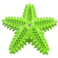 Starfish Floating Dog Toy with Squeaker - Green