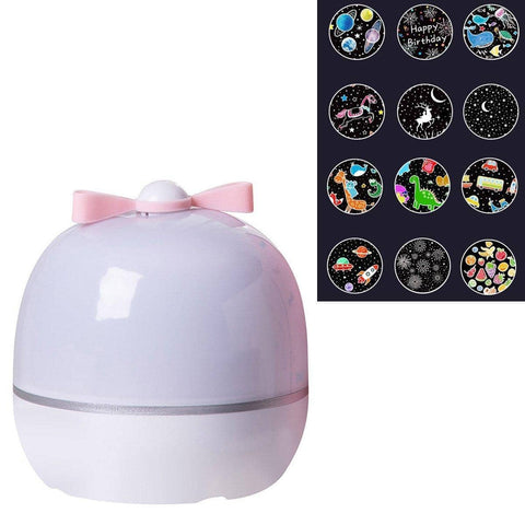 Starry Sky Projection Night Light with Bluetooth Music - 12 Projection Slides
