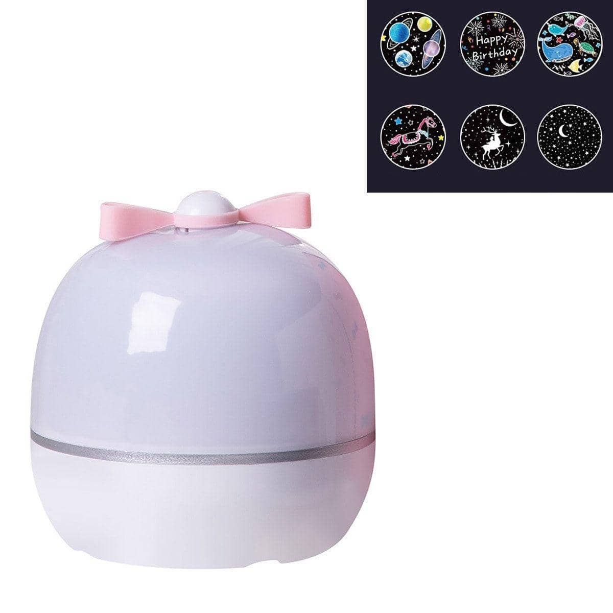 Starry Sky Projection Night Light with Bluetooth Music - 6 Projection Slides