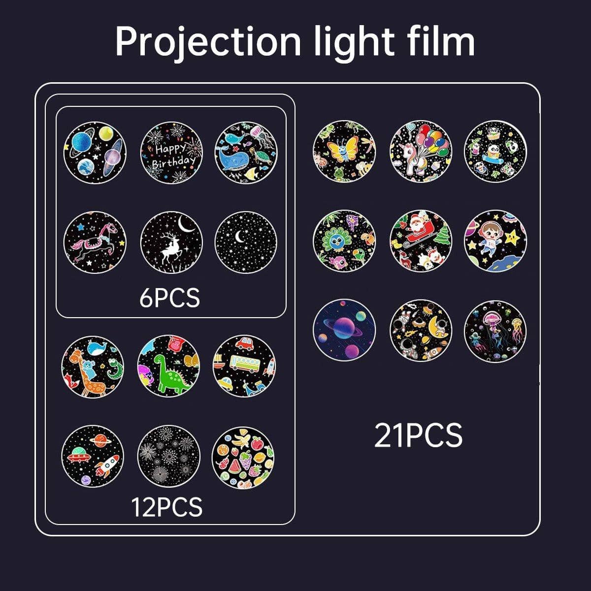 Starry Sky Projection Night Light with Bluetooth Music - 6 Projection Slides - view 4