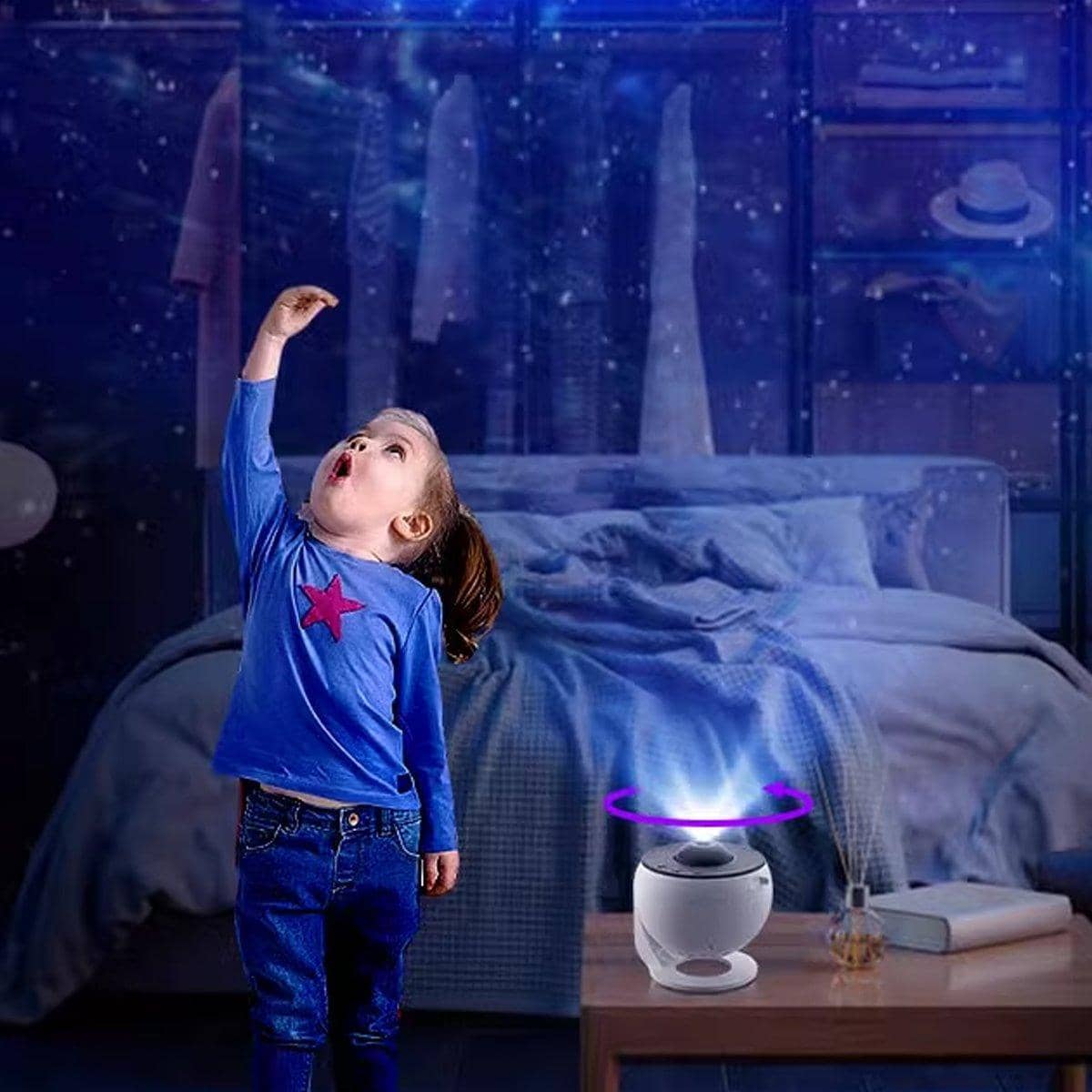 Starry Sky Projector LED Night Light 13-In-1 Rotating Planetarium Star Lamp - view 3