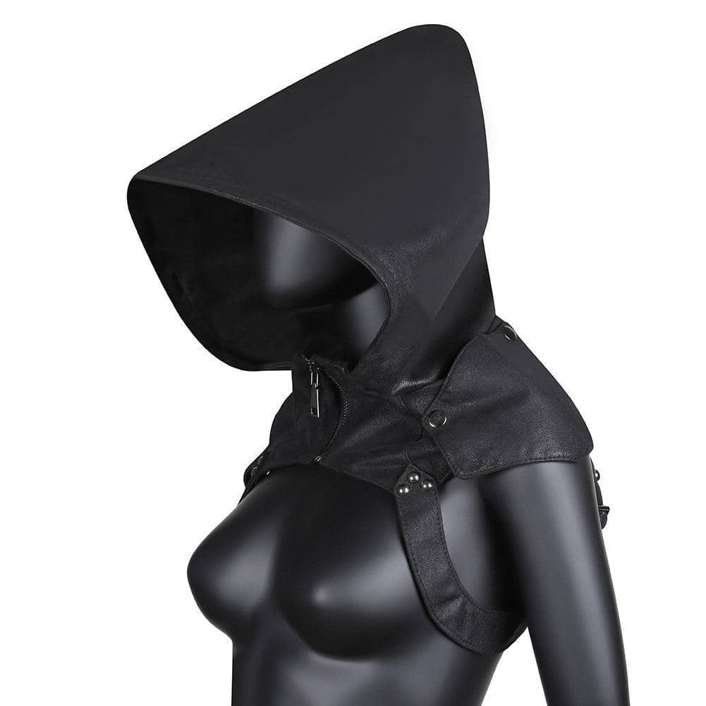 Steampunk Costume Hooded Headpiece Cosplay Accessory, One Size Fits Most - view 3