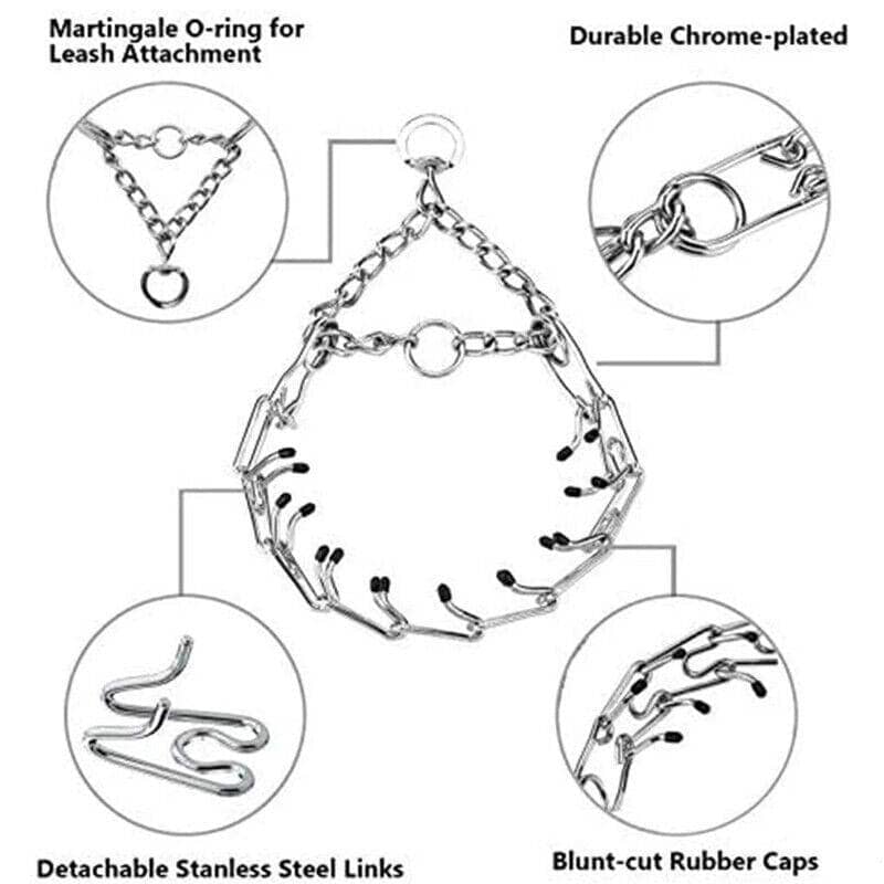 Steel Choke Chain Dog Training Collar - Medium, 50 cm - view 5