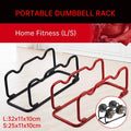 Steel Dumbbell Rack for Home Gym - Red, Small (25 x 11 x 10 cm) - view 2