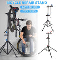 Steel Foldable Bike Repair Stand, Blue Accents, 107-188 cm - view 2