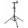 Steel Foldable Bike Repair Stand, Red Accents, 107-188 cm
