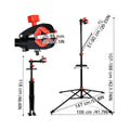 Steel Foldable Bike Repair Stand, Red Accents, 107-188 cm - view 4