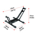 Steel L Insert Bike Parking Rack Floor Wheel Cradle Stand for One Bicycle - view 3