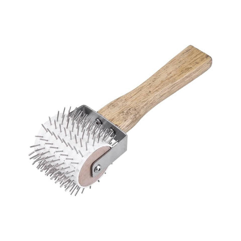 Steel Needle Roller Propolis Collector for Beekeeping, Wood Handle Hive Scraper Tool - view 2