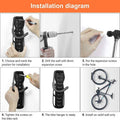 Steel Wall Mount Bike Hangers for Garage Storage - Pack of 4 - view 4