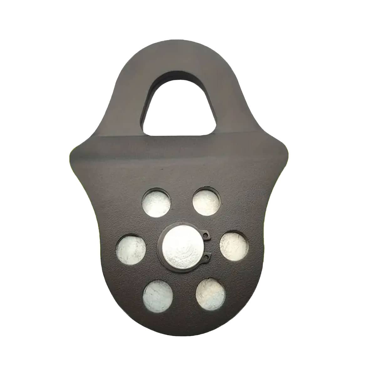 Steel Winch Pulley Snatch Block Tackle with 6 Ton Working Load - Black