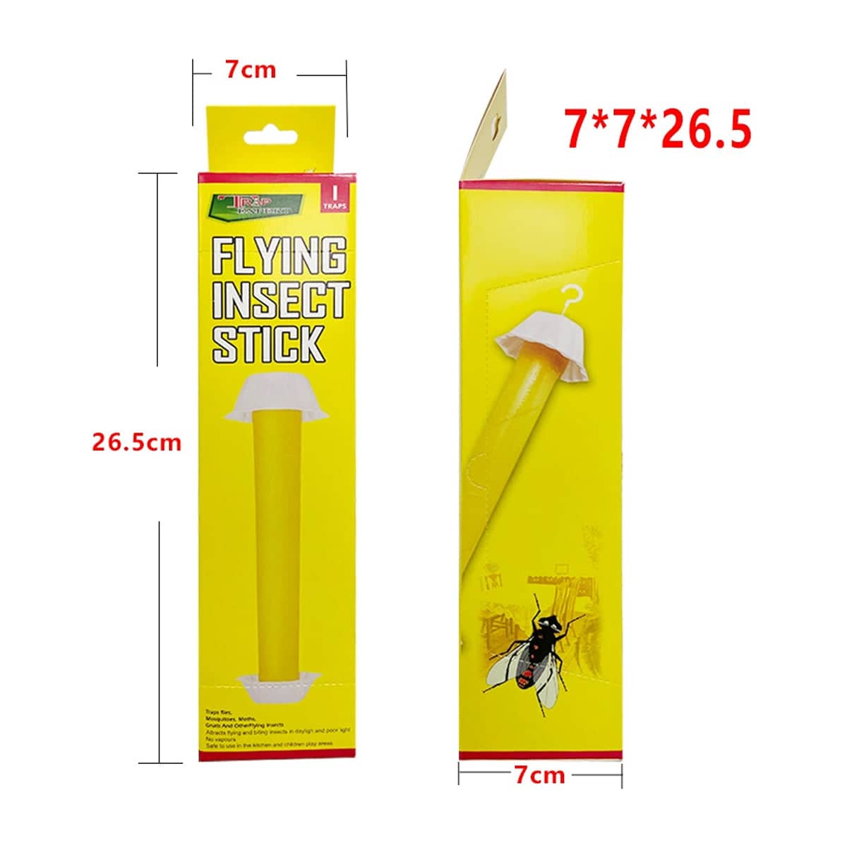 Sticky Fly Trap Stick Insect Catcher Strip for Indoor and Outdoor Use - view 4