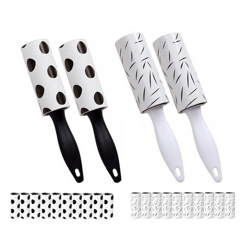 Sticky Lint Roller Set, 2 Rollers and 10 Refills - White - view 3