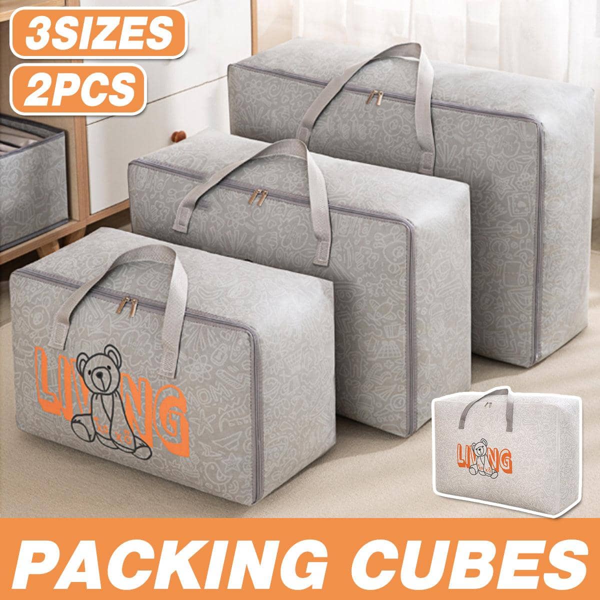 Storage Bags, Pack of 2 - White, Large (60 x 40 x 25 cm) - view 2