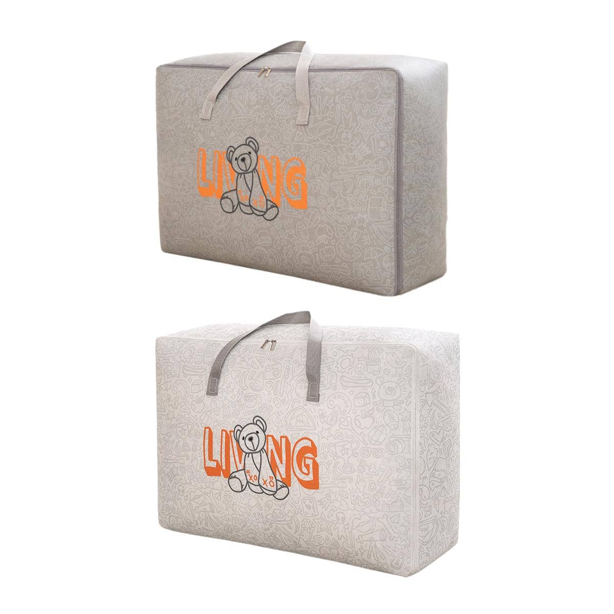 Storage Bags, Pack of 2 - White, Large (60 x 40 x 25 cm) - view 3