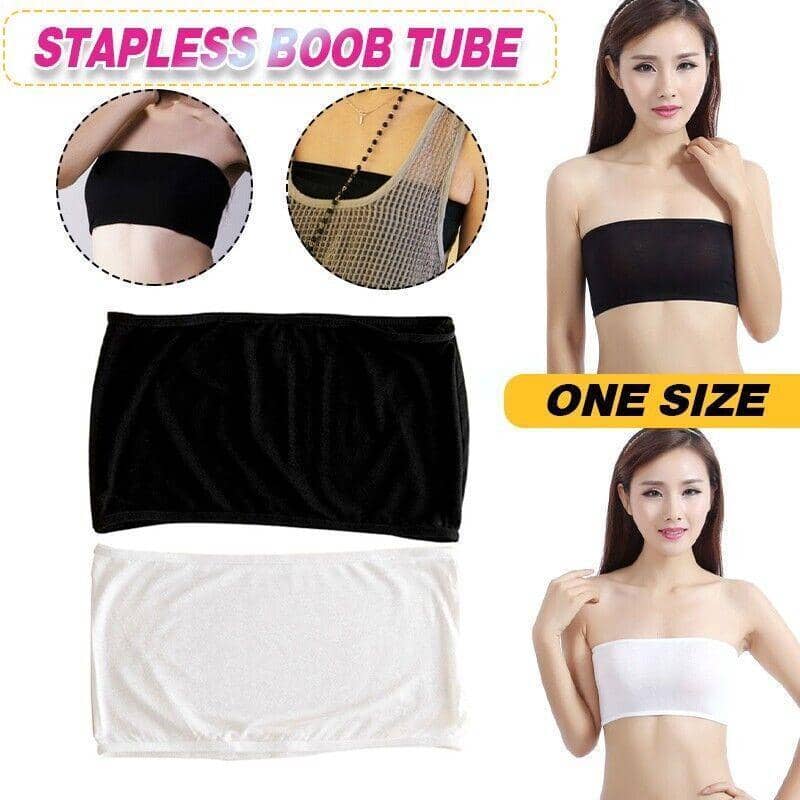 Strapless Tube Top Bandeau Bra for Women, Modal, One Size - Black - view 2
