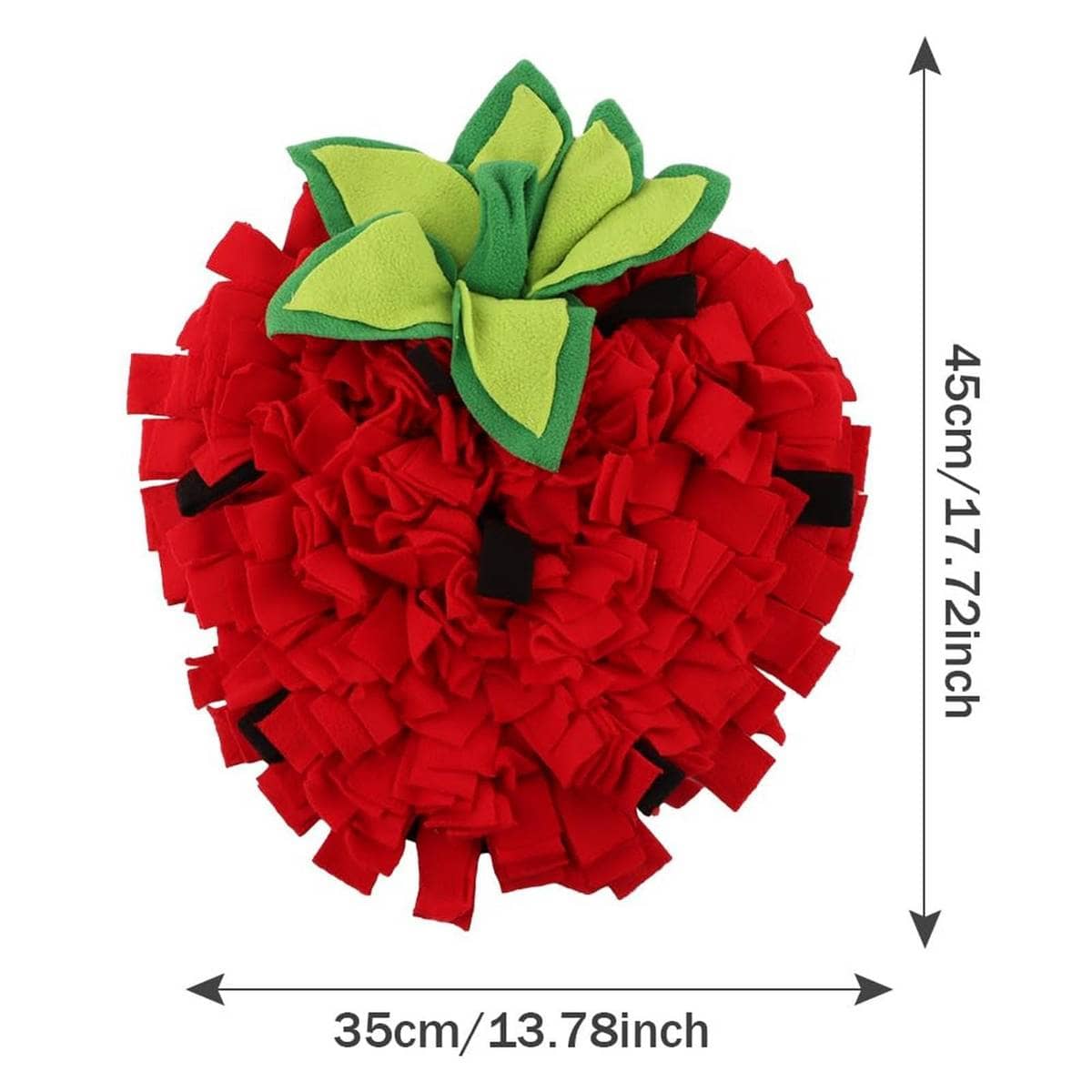 Strawberry Shaped Pet Snuffle Mat Slow Feeder Interactive Puzzle Mat for Small Pets - view 3
