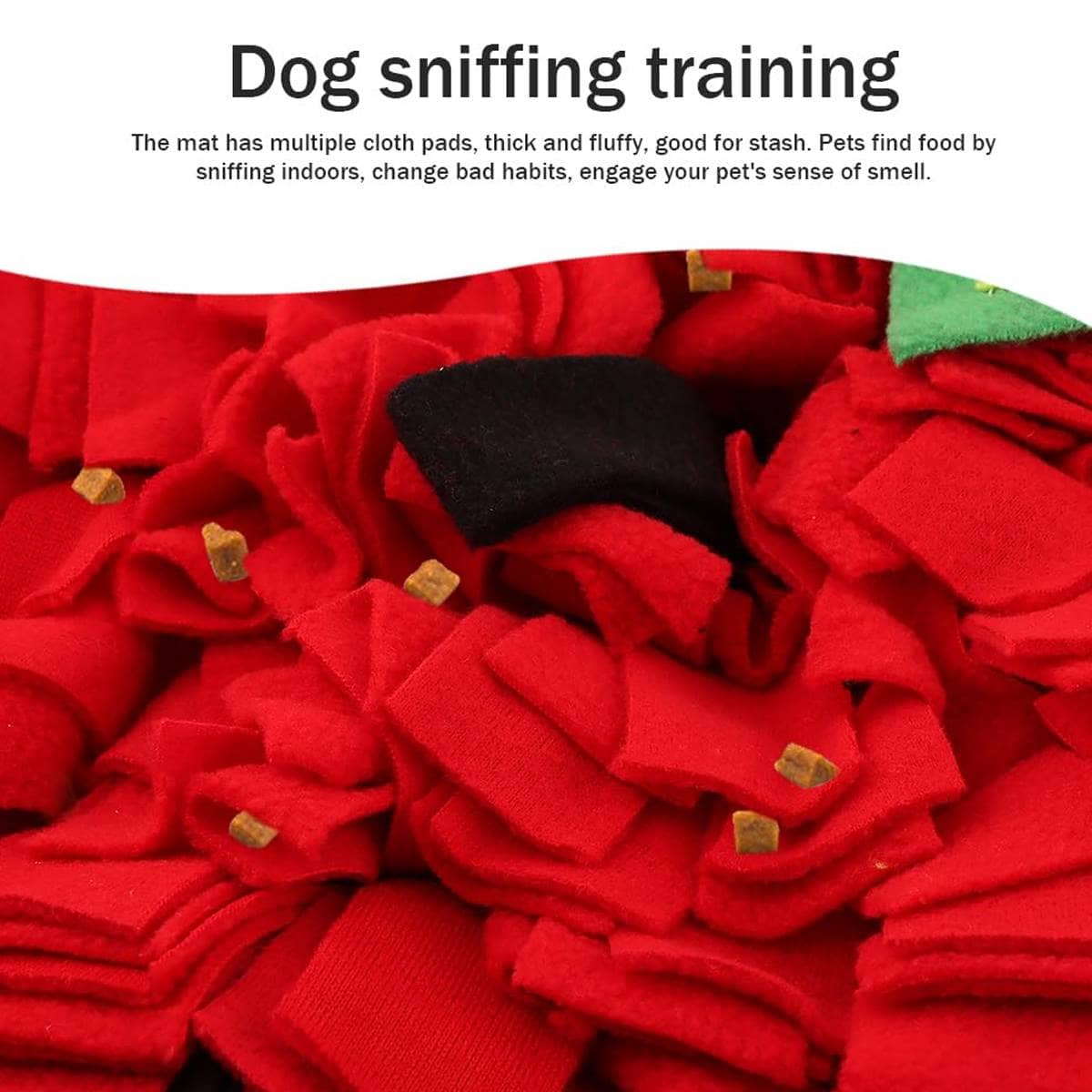 Strawberry Shaped Pet Snuffle Mat Slow Feeder Interactive Puzzle Mat for Small Pets - view 5