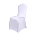 Stretch Chair Covers for Hotel Wedding Banquet Decor, Pack of 4 - White