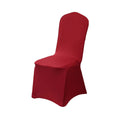 Stretch Chair Covers for Hotel Wedding Banquet Decor, Pack of 4 - Wine Red