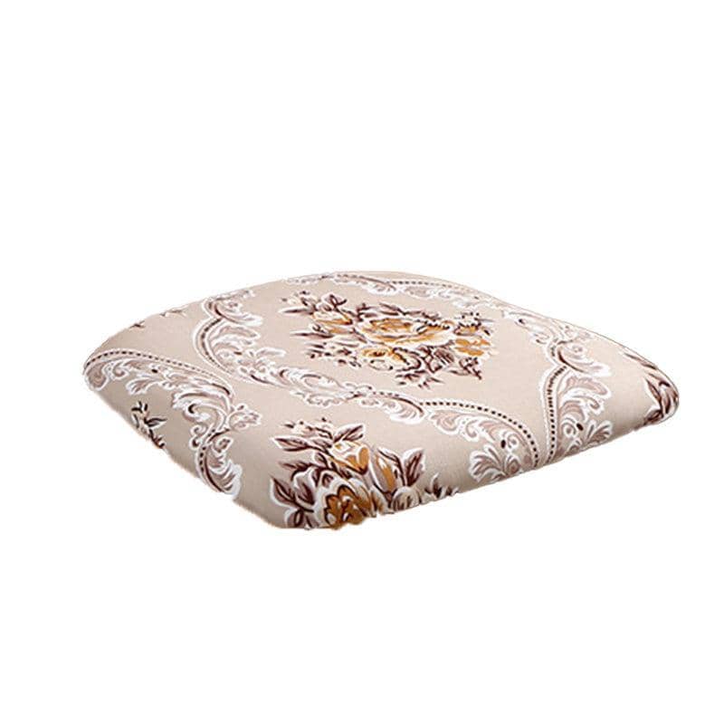 Stretch Dining Chair Slipcover - Beige Floral Print