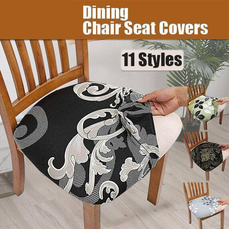 Stretch Dining Chair Slipcover - Beige Floral Print - view 2
