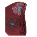 Stretch Dining Chair Slipcover - Maroon Floral Print