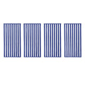 Striped Bath Towels, 75 x 150 cm, Pack of 4 - Blue