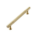 Striped Cabinet Pull Handle, 128 mm Hole Spacing - Gold