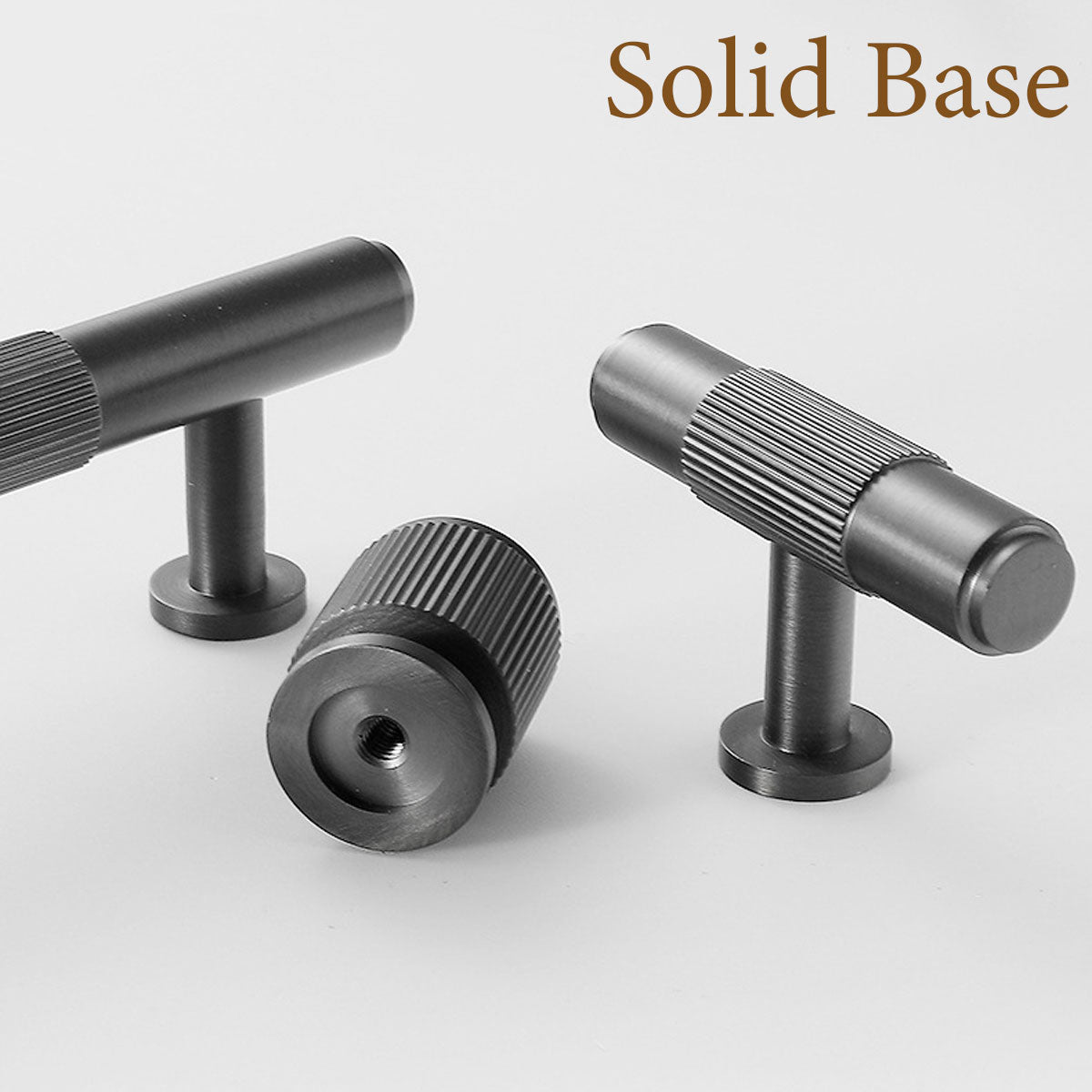 Striped Cabinet Pull Handle, 160 mm Hole Spacing - Black - view 5