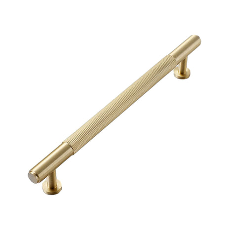 Striped Cabinet Pull Handle, 160 mm Hole Spacing - Gold