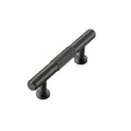 Striped Cabinet Pull Handle, 64 mm Hole Spacing - Black