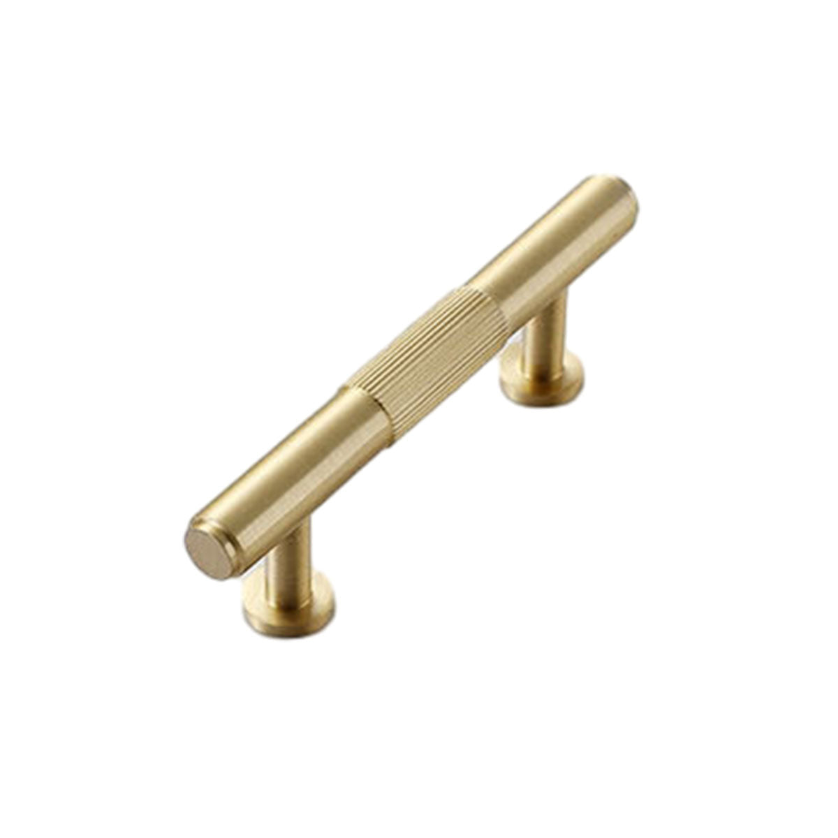 Striped Cabinet Pull Handle, 64 mm Hole Spacing - Gold