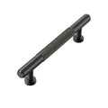 Striped Cabinet Pull Handle, 96 mm Hole Spacing - Black