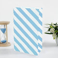 Striped Kraft Paper Gift Bags, Pack of 100 - Orange, Small 9 x 6 x 18cm - view 4
