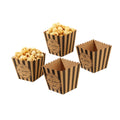 Striped Paper Popcorn Boxes - Retro Movie Party Candy Containers, Pack of 48 - view 2