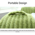 Striped Pet Bed Warm Soft Cat Dog Cave Nest Thickened Cozy Indoor Sleeping - Small (45 x 30 x 25 cm) - view 4